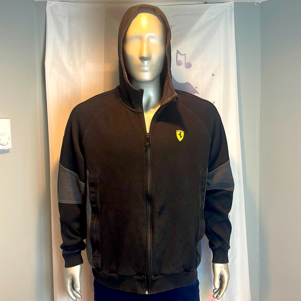 Puma X Ferrari Full Zip sweatshirt and sweatpants 2 piece Set Size L and XL